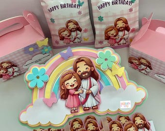 Cake Topper "Jesus Girl" – Religious Cake Decoration