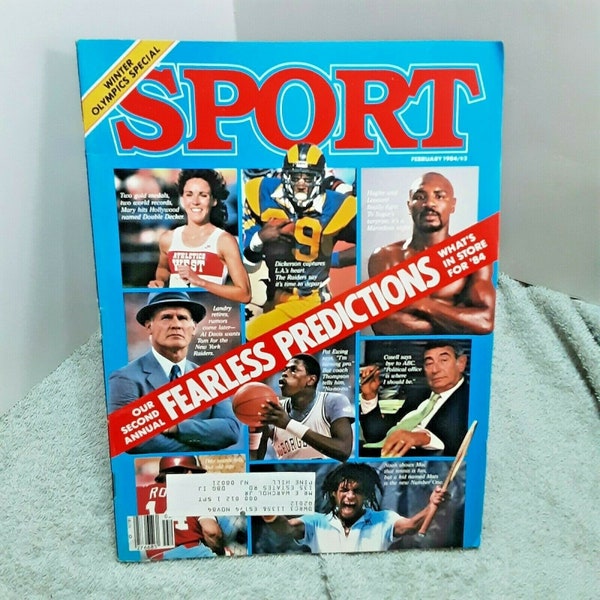 Sport Magazine February 1984 Fearless Predictions Tom Landry Eric Dickerson Ewing
