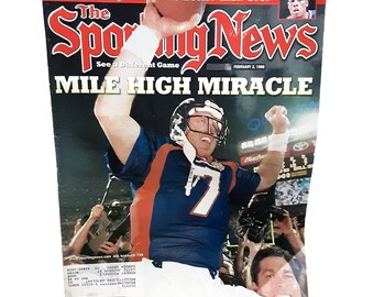 Sporting News February 1998 John Elway Denver Broncos