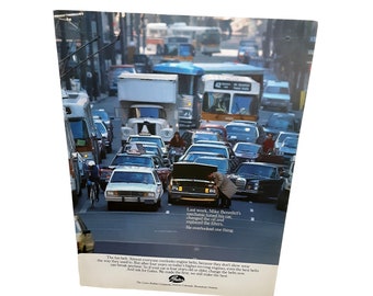 1987 Gates Rubber Ford Fairmont Wagon Mercedes Benz Original Print Ad vintage 80s