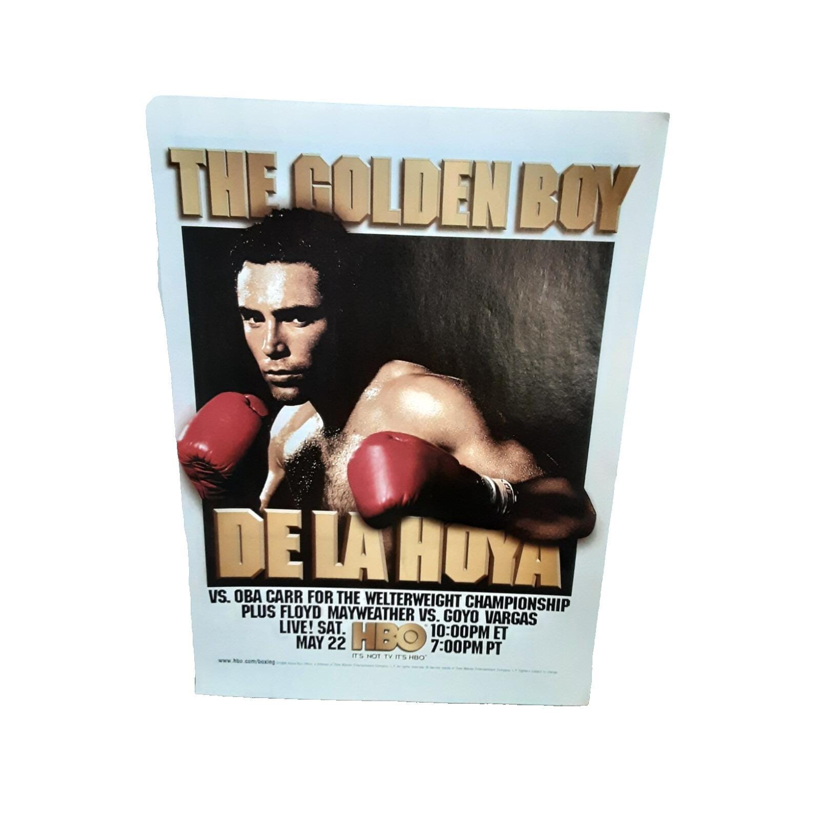 専用ページ ポスター 1999 HBO Oscar De La Hoya Oba Carr Championship Original Print Ad