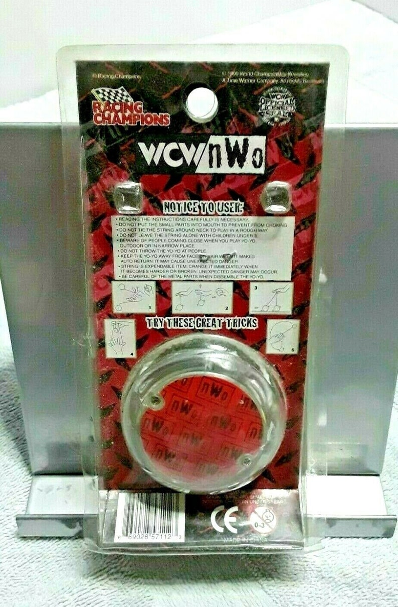 Vintage WCW NWO Wolfpac Tournament Yo-Yo Factory Sealed In Package 1999 Wolf