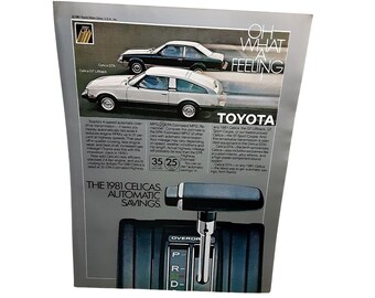Authentic 1978 Toyota Celica GT Liftback Car Automotive Print