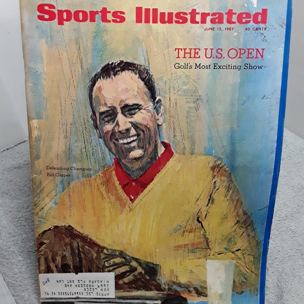 Sports Illustrated June 1967 Bill Casper US Open Golf Indianapolis 500 Turbine Engine Jim Ryun Jim Hines Track Belmont Horse Racing Tennis