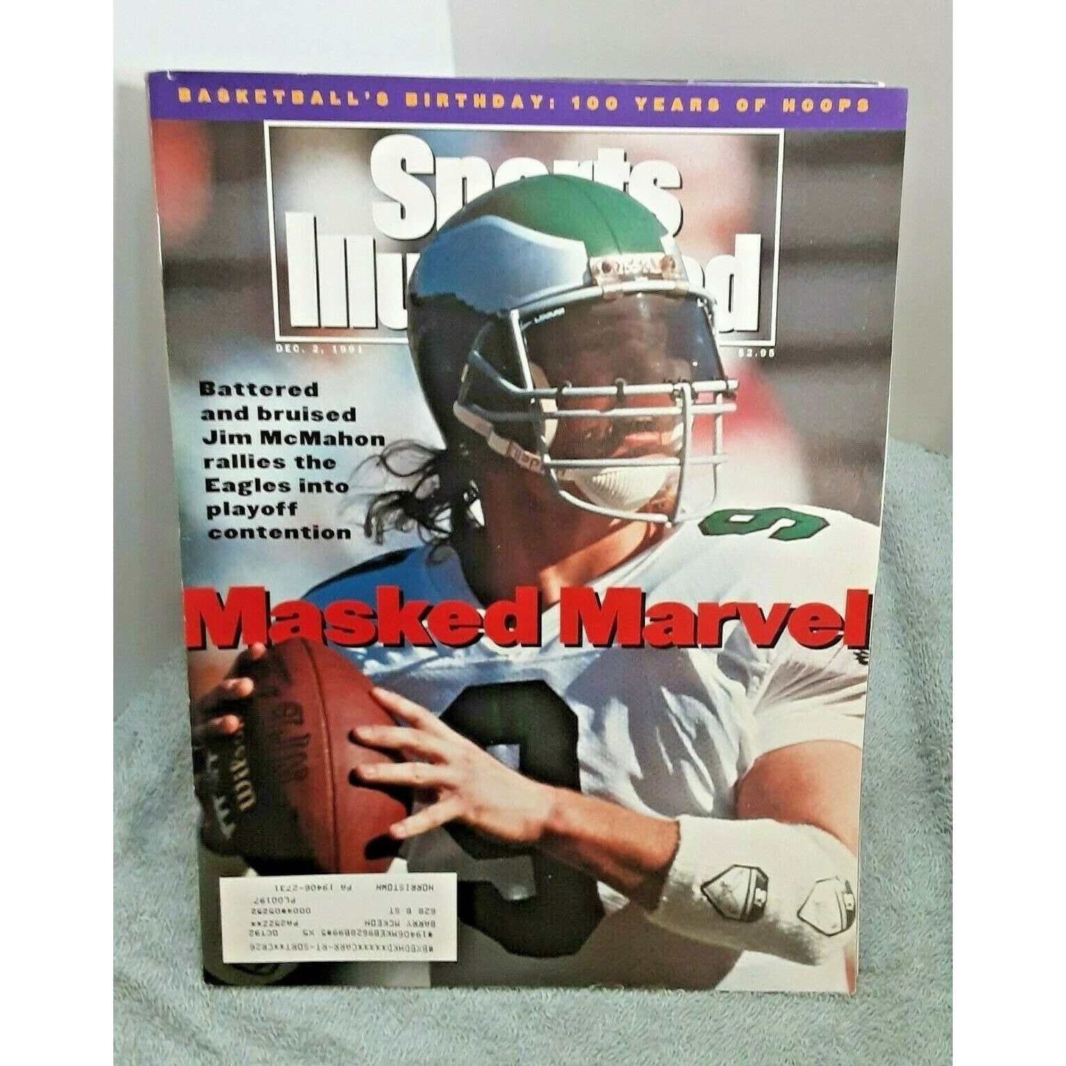 Sports Illustrated December 2 1991 Jim Mcmahon Philadelphia -   New  Zealand