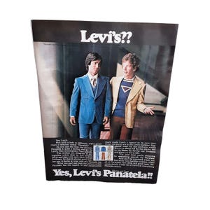 1970s Levi Poster - Etsy