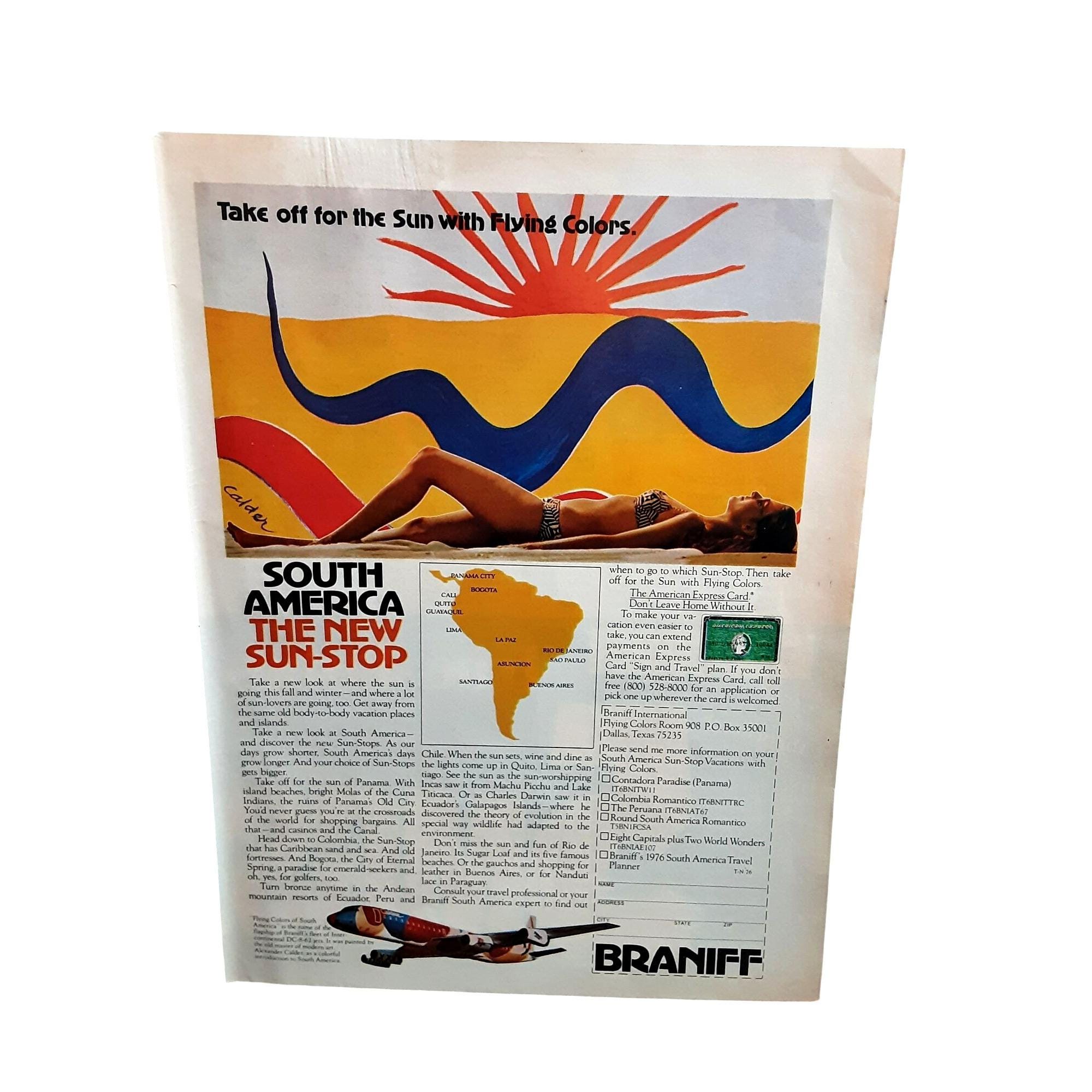Braniff Airlines Memorabilia - Etsy