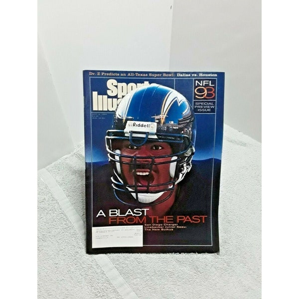 Sports Illustrated September 6 1993 Junior Seau San Diego Chargers NFL Issue vintage magazine