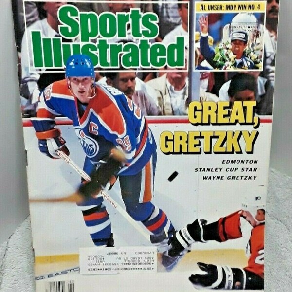 Sports Illustrated June 1 1987 Wayne Gretzky Edmonton Oilers Stanley Cup Champions Vintage Magazine Al Unser