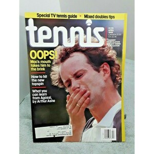 Tennis Magazine April 1990 John McEnroe