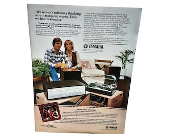1979 Yamaha Home Stereo System Noticeable Difference In Sound Original Print Ad
