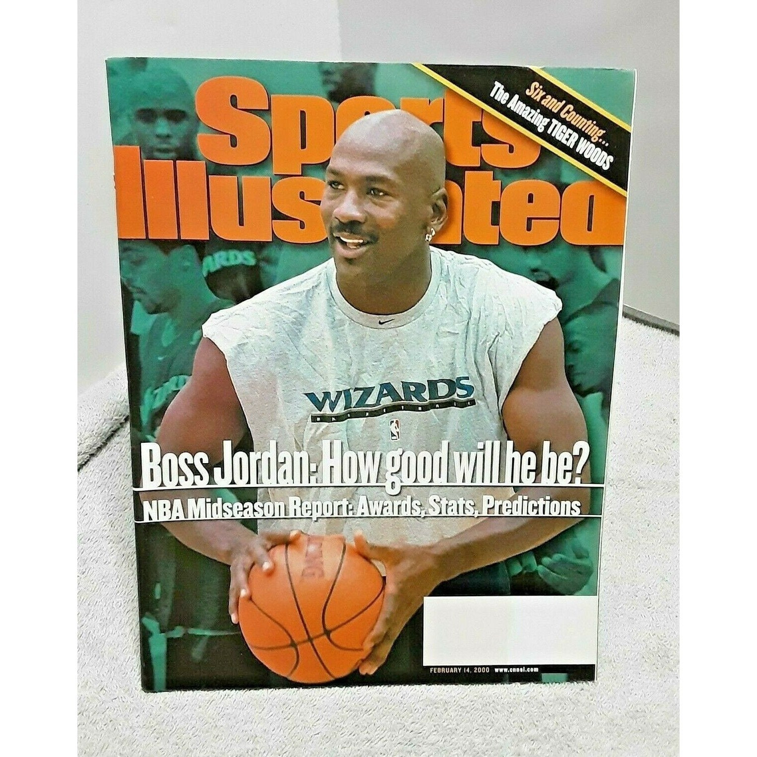 I første omgang Mursten område Sports Illustrated February 14 2000 Michael Jordan Wizards NO - Etsy