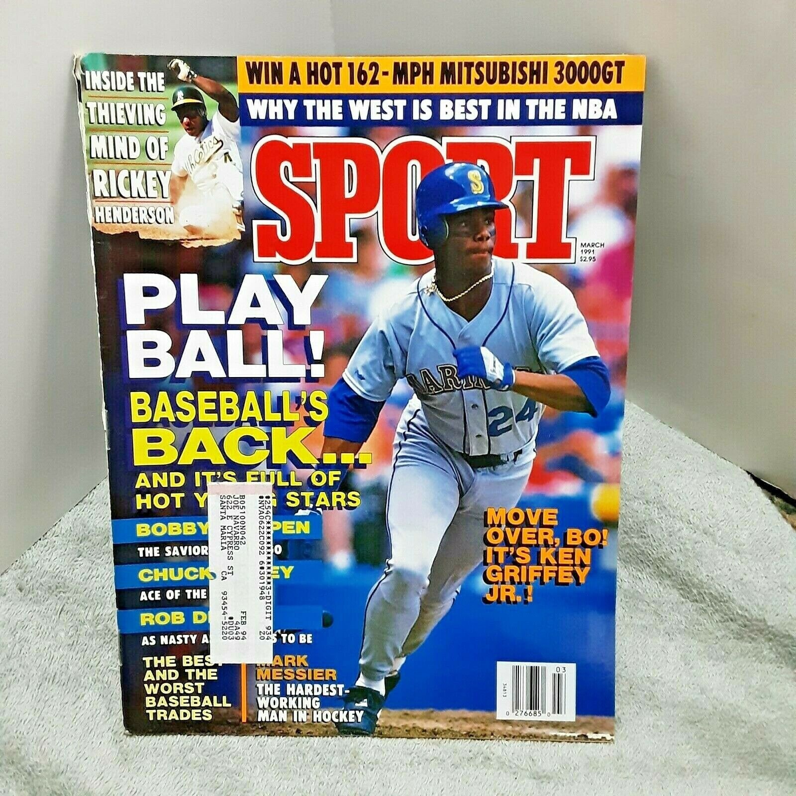 Sport Magazine March 1991 Ken Griffey Jr GOOD - Etsy Israel