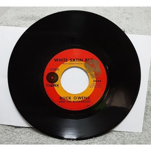 Buck Owens And His Buckaroos White Satin Bed 45 Rpm Record 1969