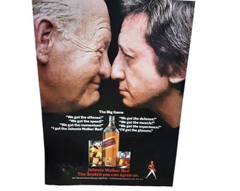 1976 Johnnie Walker Red Scotch Whiskey Original Print Ad 70s vintage