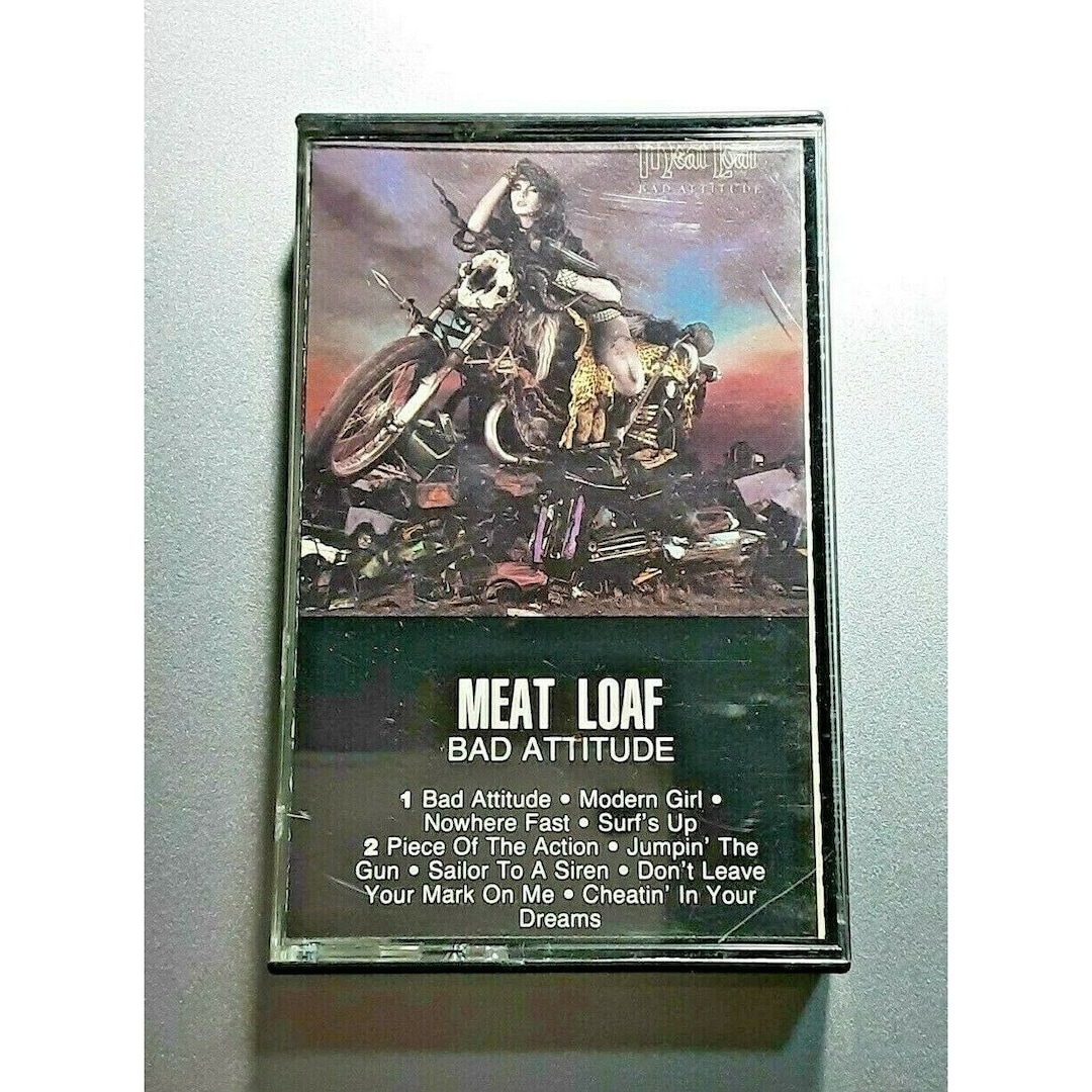 Meat Loaf Bad Attitude Original Vintage RCA Label Cassette Etsy