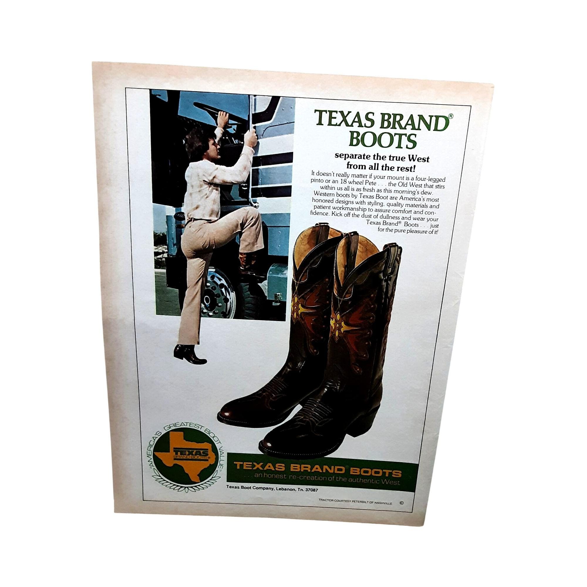 Texas Brand Boots - Etsy