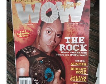 WOW Wrestling Magazine December 2000 ROCK - Klimaszewsi Twins - Stone Cold Steve Austin