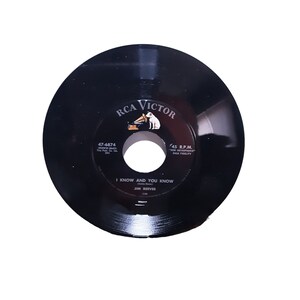Jim Reeves 45 Record Four Walls I Know And You Know 1957 RCA Victor