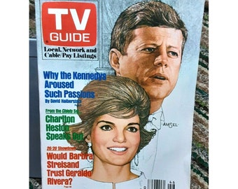 TV Guide Nov 12 1983 John F Kennedy Streisand C Heston NO Label San Francisco