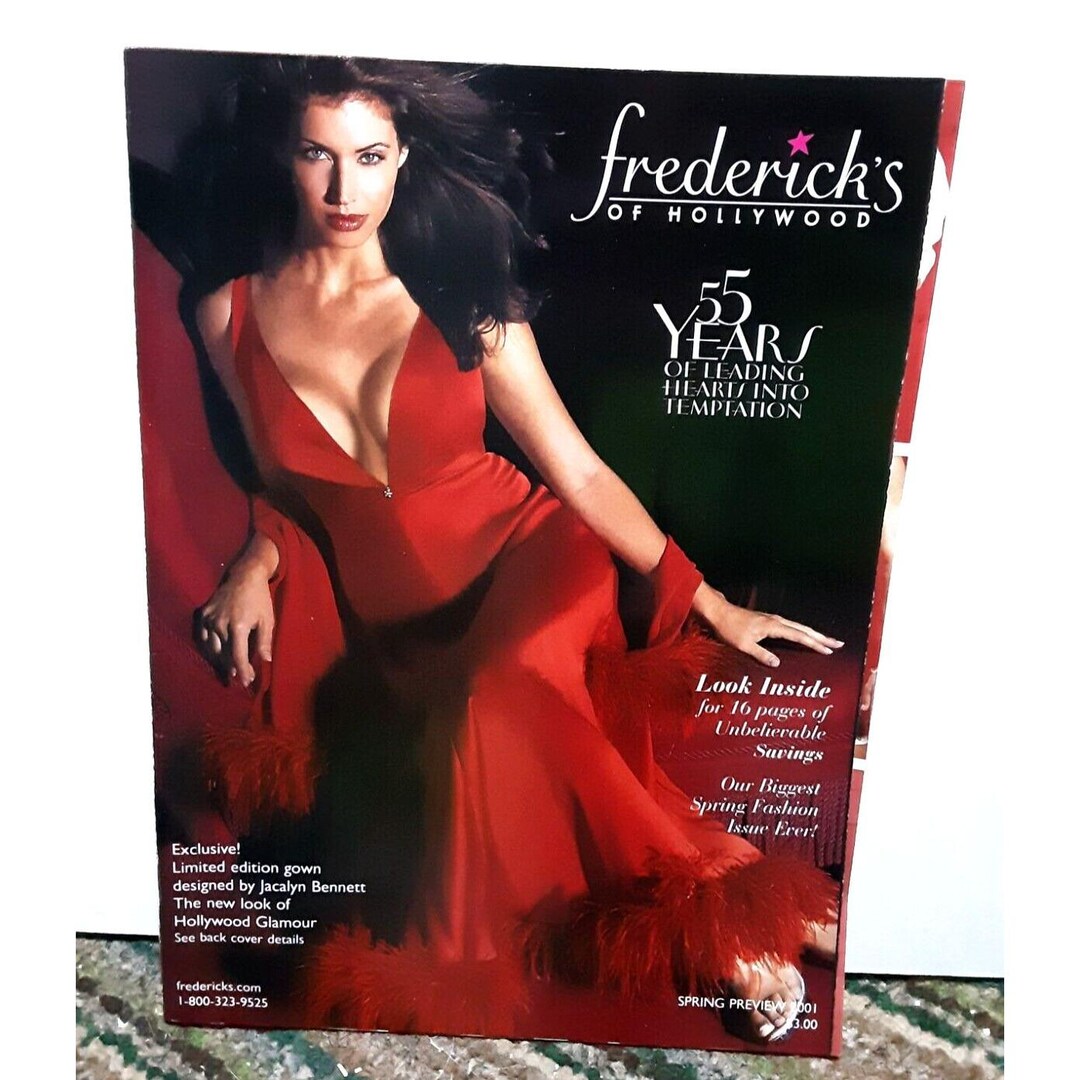 Fredericks of Hollywood Spring Preview 2001 Catalog 74 Pages 55 Years