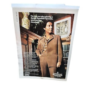 1976 Jaymar Sportssuit Original Ad Vintage