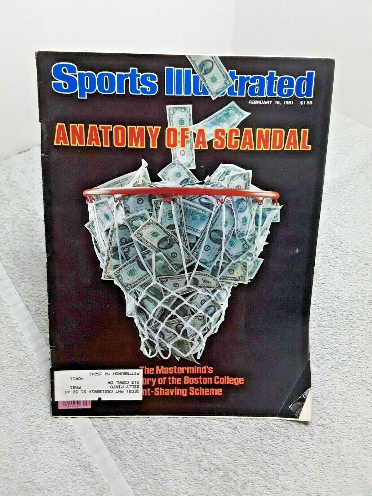 Sports Illustrated February 1981 Vintage Magazine Boston College Point Shaving Scheme Philadelphia 76ers Boston Celtics Millrose Games Sports Illustrated February 1981 Vintage Magazine Boston College Point Shaving Scheme Philadelphia 76ers Boston Celtics Millrose Games