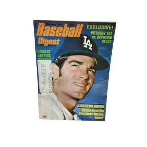 Baseball Digest February 1975 Steve Garvey Los Angeles Dodgers magazine