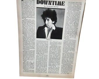 1985 Bob Dylan Vintage Easyriders Magazine Article Music Memorabilia