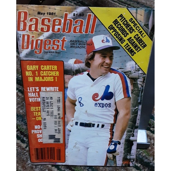 Baseball Digest Magazine May 1981 Gary Carter Montreal Expos 