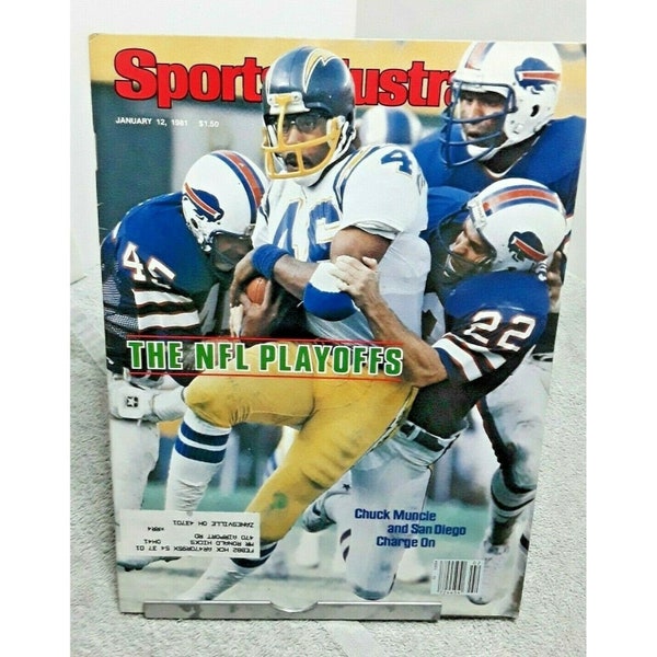 Sports Illustrated Magazine January 1981 Chuck Muncie San Diego Chargers Ron Jaworski Eagles Danny White Dallas Cowboys Playoffs Georgia