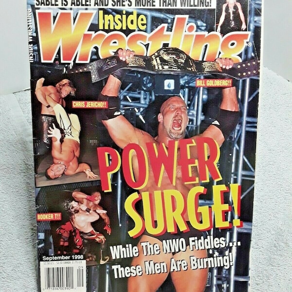 Inside Wrestling Magazine September 1998 Sable Goldberg NWO Jericho Booker T wwe wcw ecw