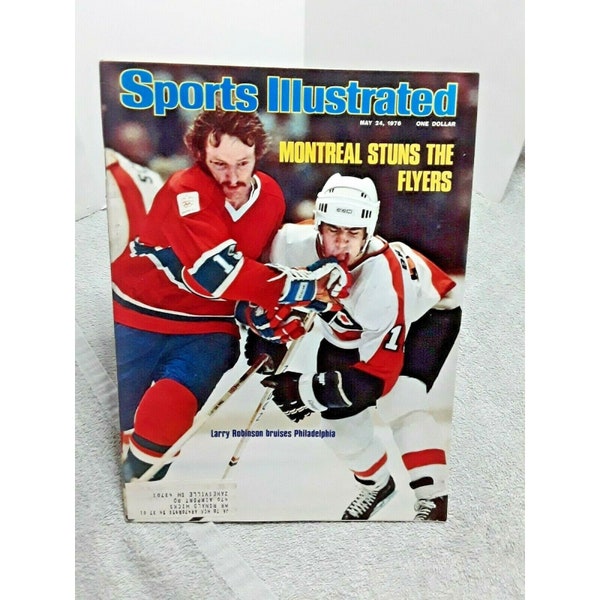 Sports Illustrated May 24 1976 Larry Robinson Montreal Canadiens Philadelphia Flyers vintage magazine SI collectibles memorabilia