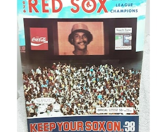 1973 Boston Red Sox vs Oakland Athletics Game Program Scorebook 1973 Boston Red Sox vs Oakland Athletics Game Program Scorebook