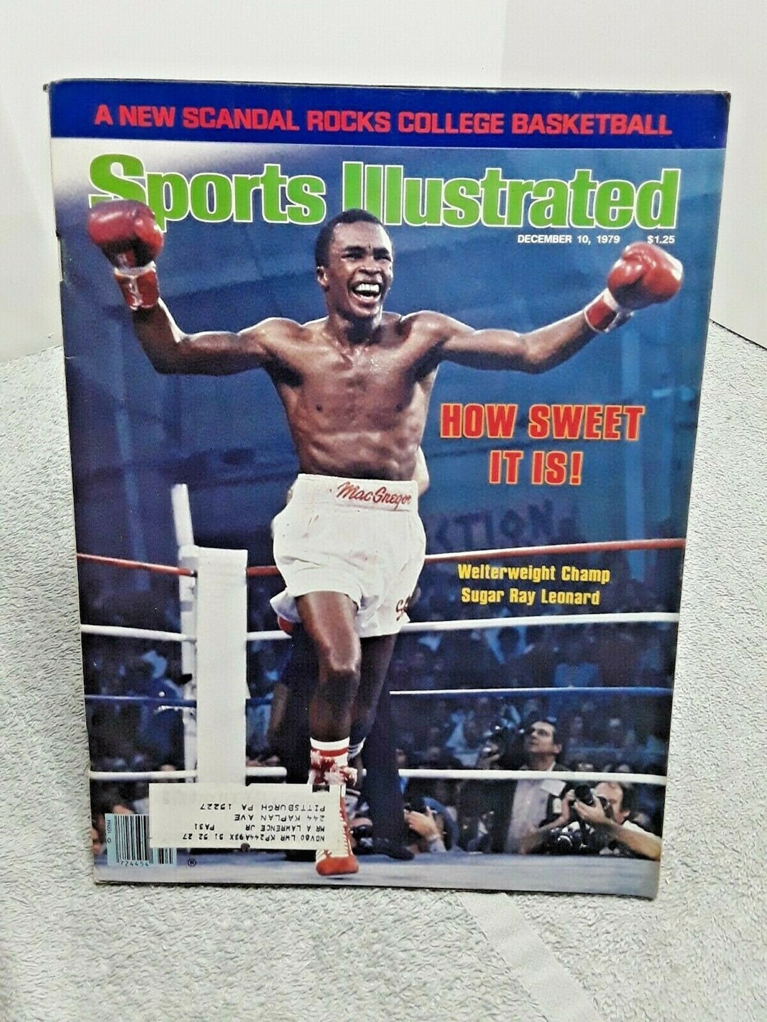 Sports Illustrated December 10 1979 Boxing Sugar Ray Leonard Vintage