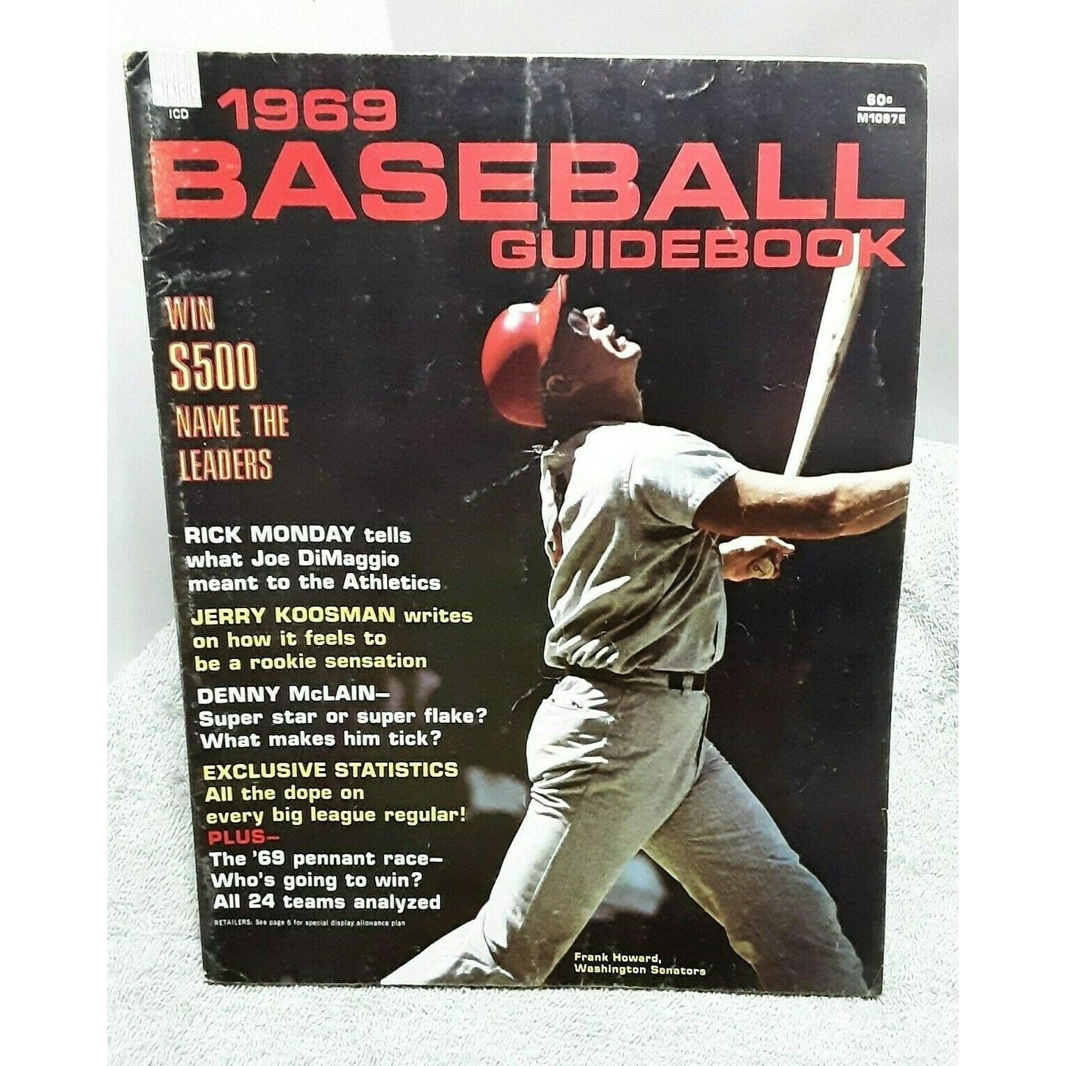 Baseball Guidebook 1969 Baseball Magazine Frank Howard Etsy