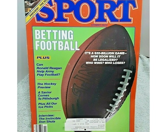SPORT Magazine November 1984 Betting Football NFL Gambling Issue