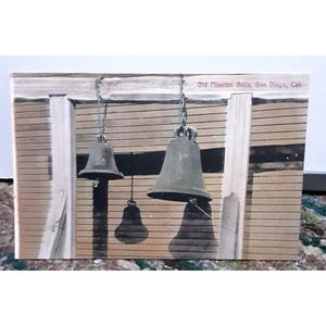 1910s Old Mission Bells San Diego California Postcard vintage