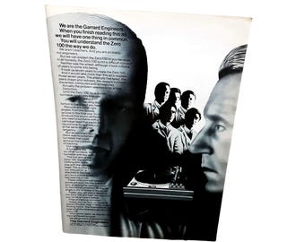 1973 Garrard Zero 100 Turntable Record Player Original Print Ad