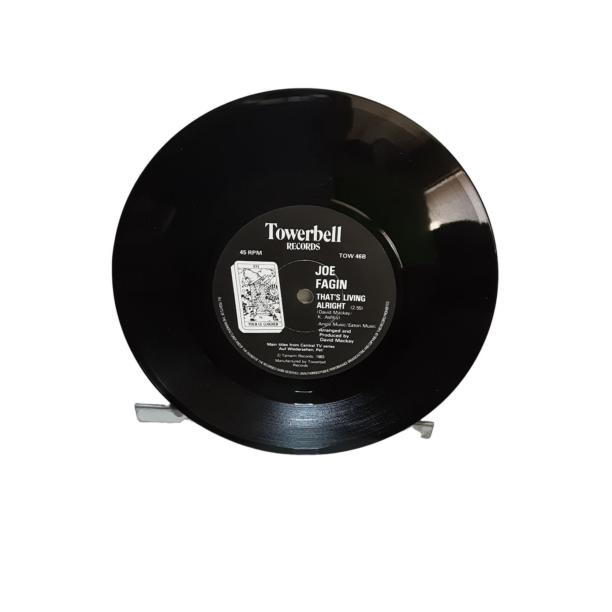 Joe Fagin 45 Rpm Record Thats Living Alright Towerbell Records TOW
