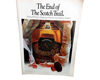1979 Desmond & Duff Scotch Vintage Print Ad 12 Year Old Whisky Original