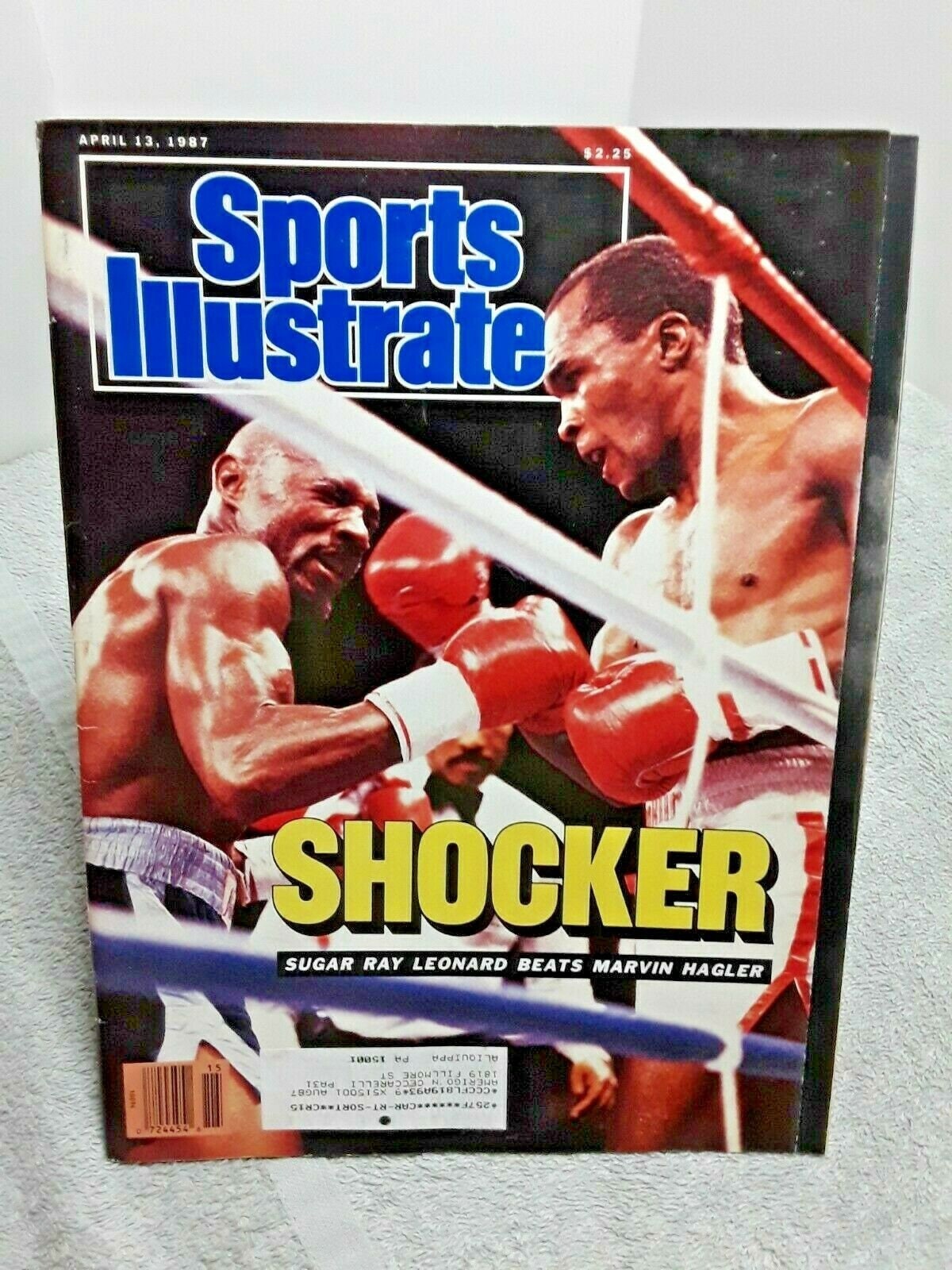 Magazine The Ring - Avril 1987 - Sugar Ray Leonard / Marvin Hagler - Boxe Vintage