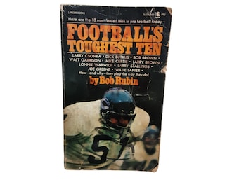 Los diez más duros del fútbol, libro de bolsillo de Bob Rubin, Dick Butkus Bears