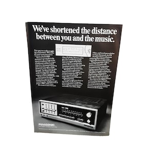 1971 Panasonic SA6500 Stereo Receiver Original Print Ad 70s
