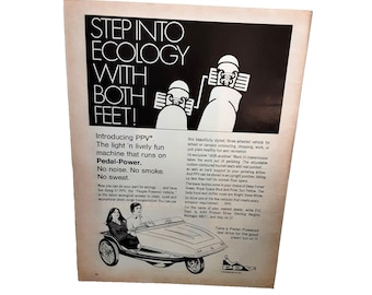 1973 PPV People Powered Vehicle Original Print Ad 70s