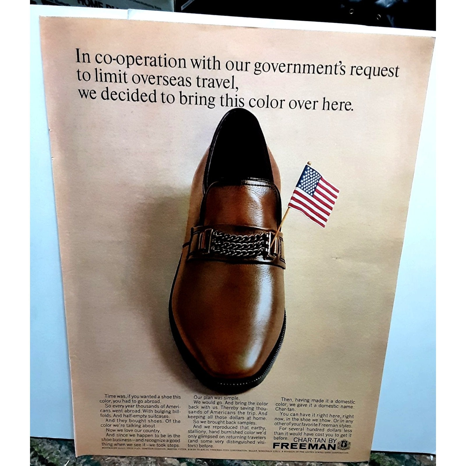 VINTAGE FREEMAN BOOTMAKERS GUILD BROWN SLIP-ONS SIZE 11C Freeman Bootmaker Guild Long Wing Blucher | vcleat main image 3