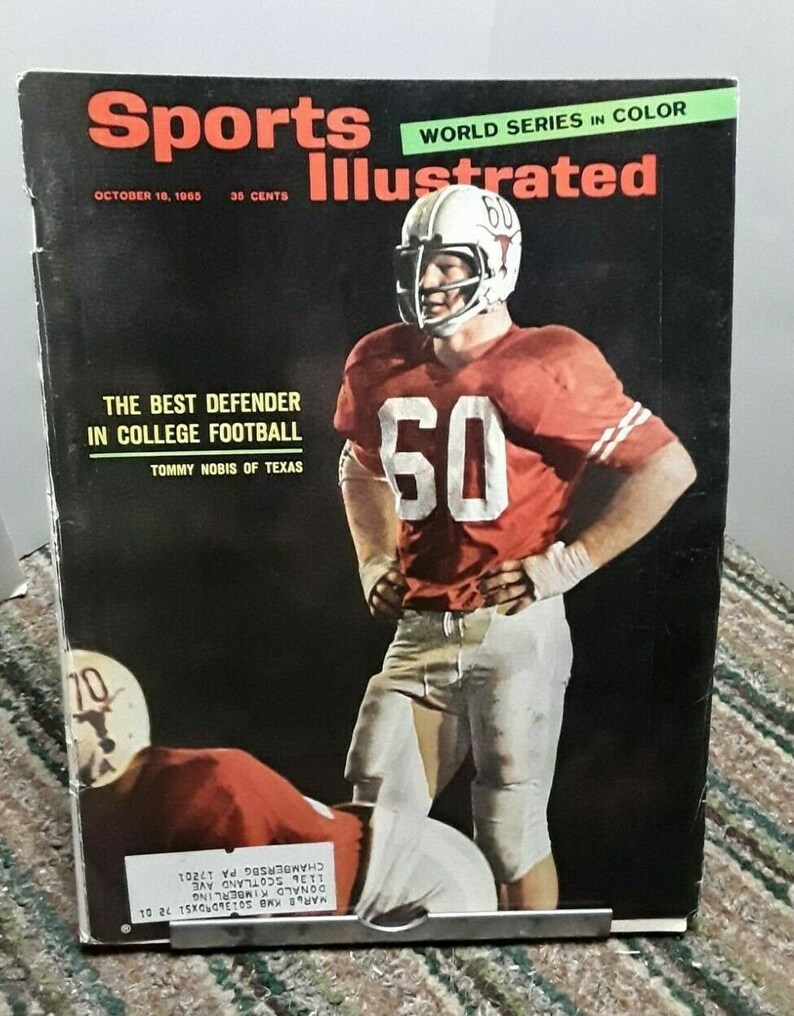 Sports Illustrated October 18 1965 Tommy Nobis Texas Longhorns | Etsy