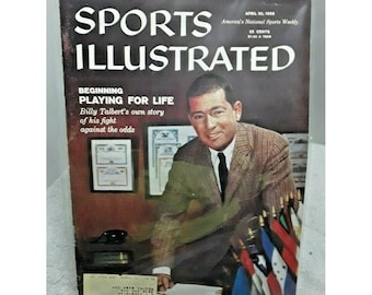 Sports Illustrated April 20 1959 Billy Talbert Tennis vintage
