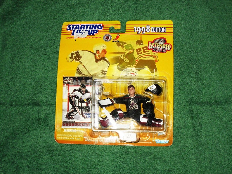 Khabibulin goalie Phoenix Coyotes 90s Starting Lineup Extended in package vintage