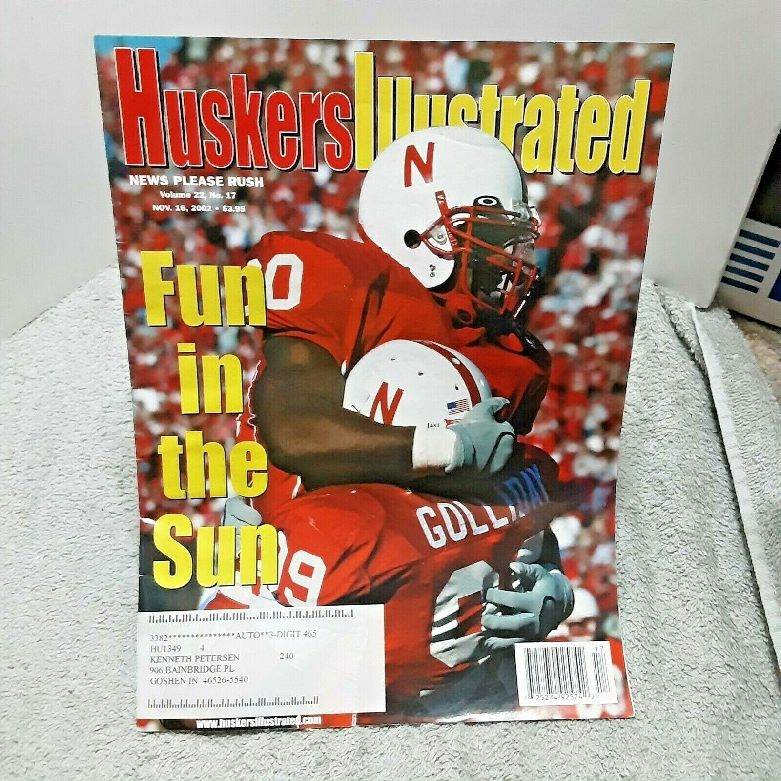 Nebraska Cornhuskers Huskers Illustrated November 16 2002 - Etsy 日本